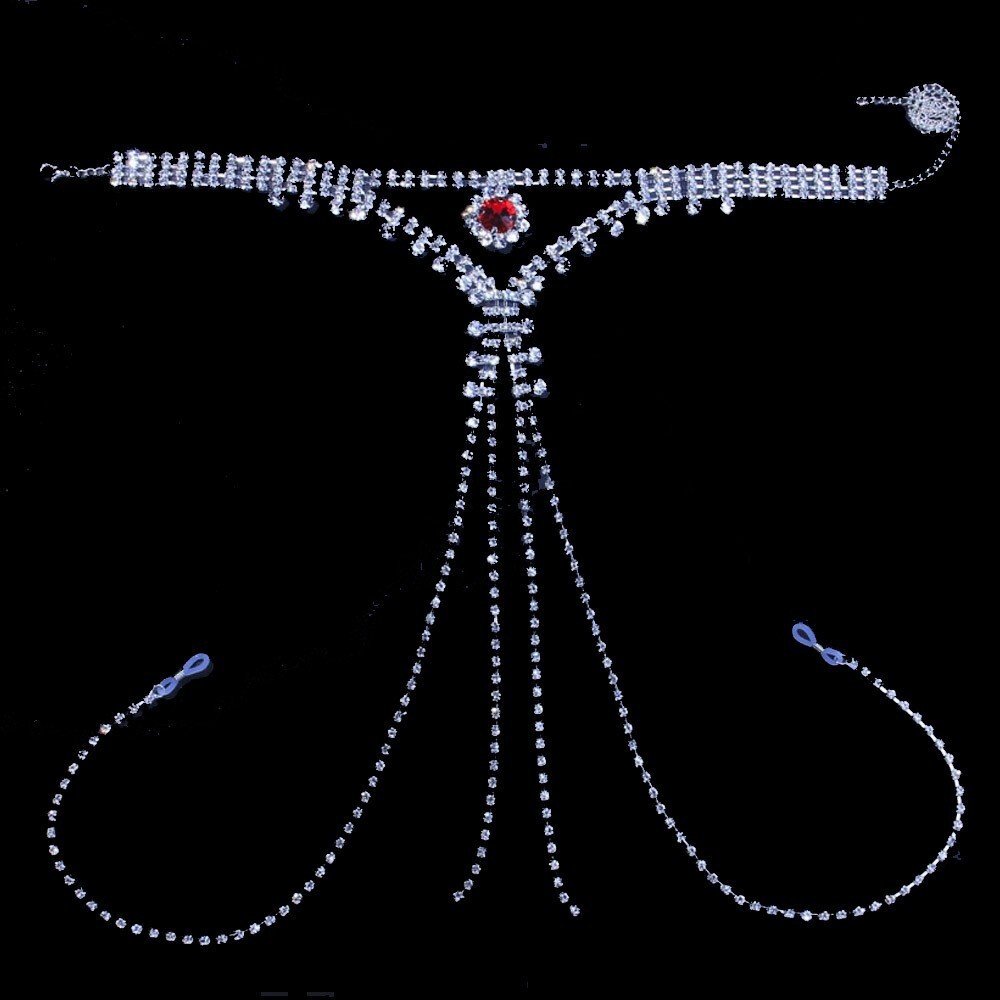 New Arrival Iced out Moissanite Diamond Nipple Chain Body Chain Stylish Unique Women's Body Chain Decoration High Quality