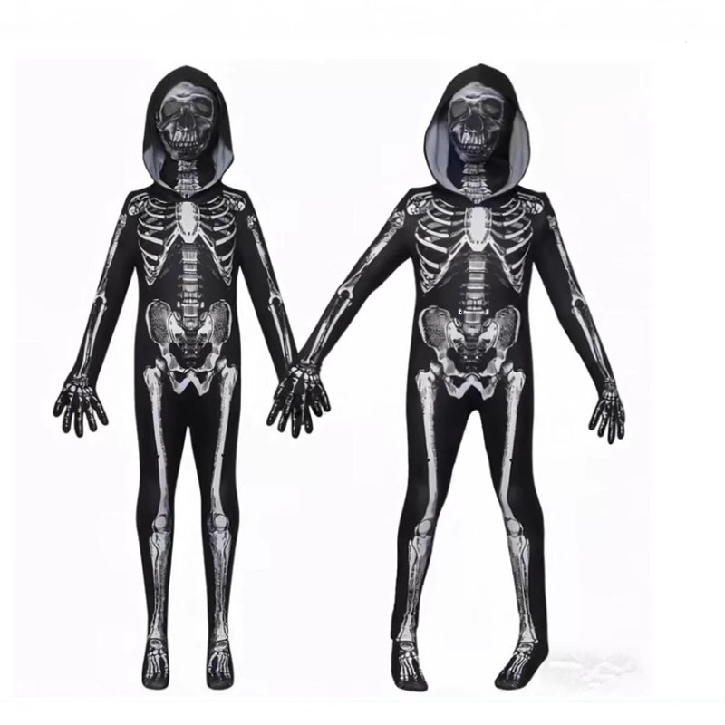 10ft Halloween Inflatables Outdoor Decorations Giant Sitting Skeleton Inflatable Decor with Buildin LEDs 240910