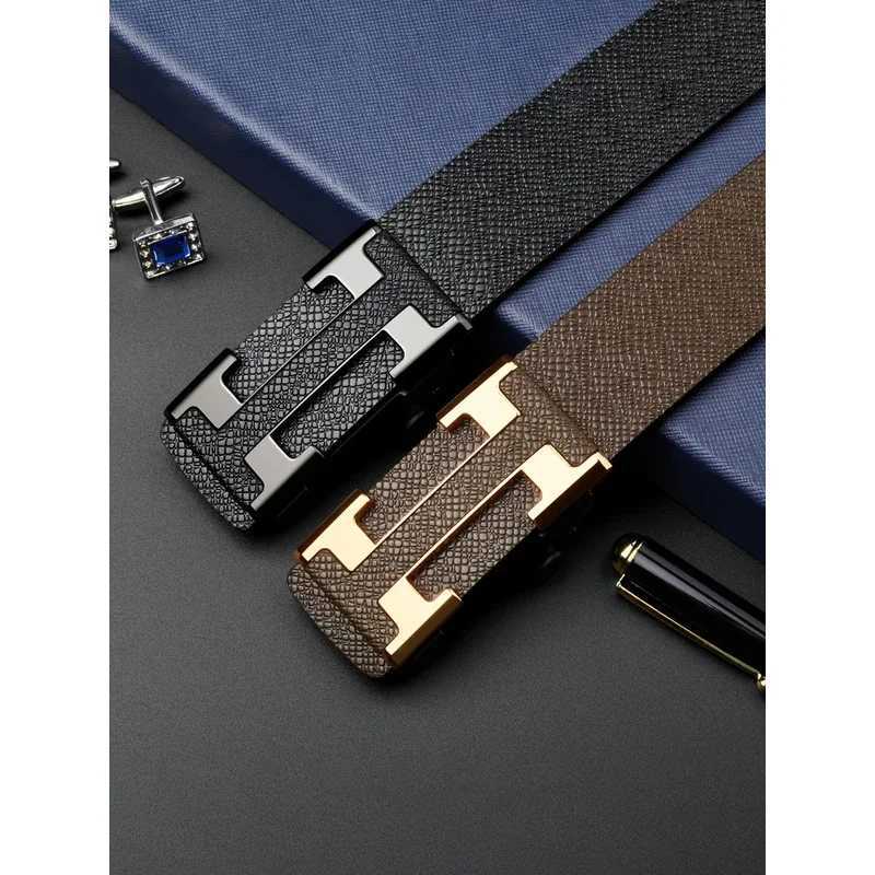 2025 NEW automatic buckle belts buttoned non-porous belts business belts fashionable young and middle-aged belts. L250721