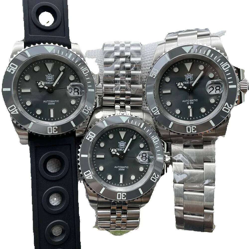 STEELDIVE Sd1953 Water Ghost Ceramic Bezel Sapphire Mirror Swiss Luminous Nh35 Movement Dive 30Bar Waterproof Mechanical Watch