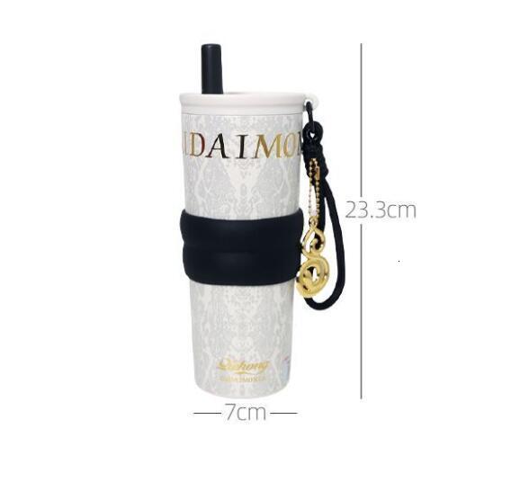 Luxury Girls High-Value Large-Capacity Stainless Steel Insulated Cup Gift High-End Gift Box Car Portable Straw Water Cup 250721