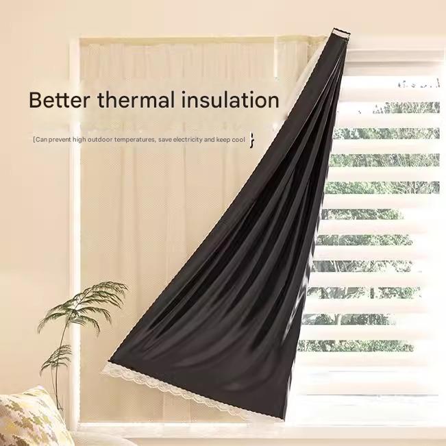 YL-36743 Japanese style full blackout double layer gauze curtain finished product sunshade heat insulation bedroom bay window non-transparent living r