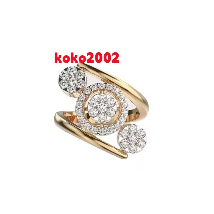 Moissanite Diamond Ring 14K/18K Gold Plated Engagement Wedding or Anniversary Jewelry for Women Made in Sterling Silver