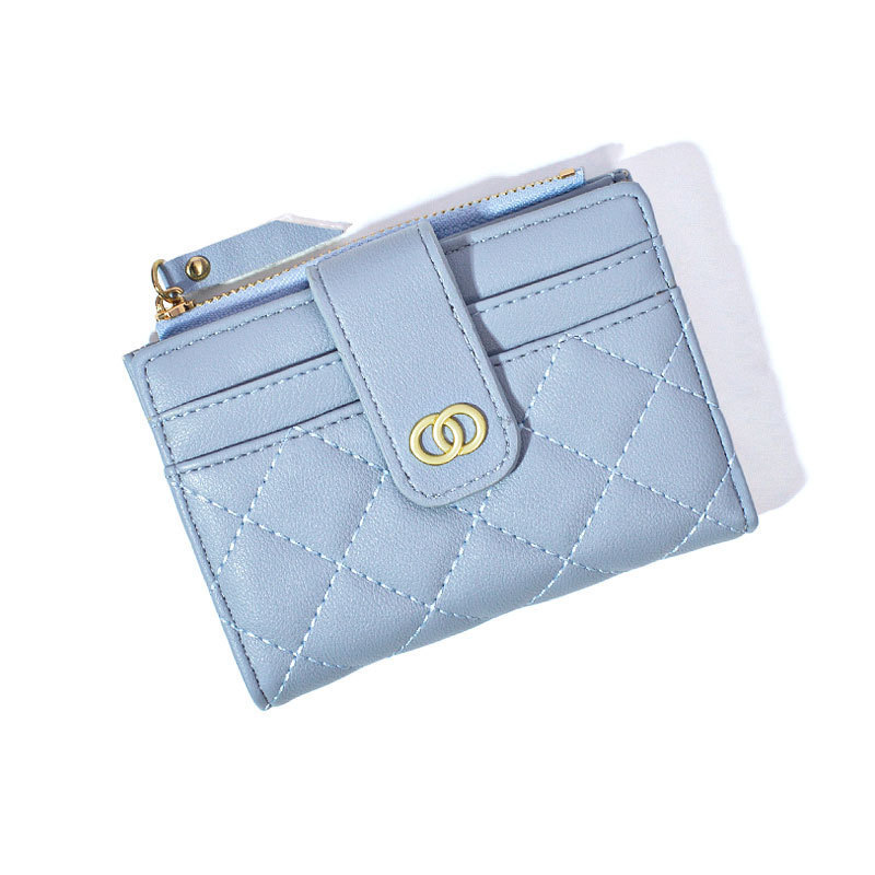 New Arrival luxury ladies short wallet multiple card slots coin purse multiple colors available free shipping
