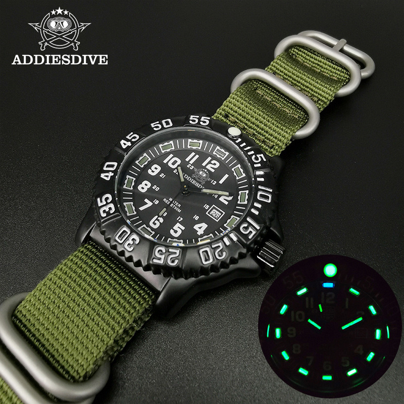 Addies Military Watch Special Forces Outdoor Sports Luminous Classic SEAL Army Wristwatch Man Quartz Watches For Men Waterproof