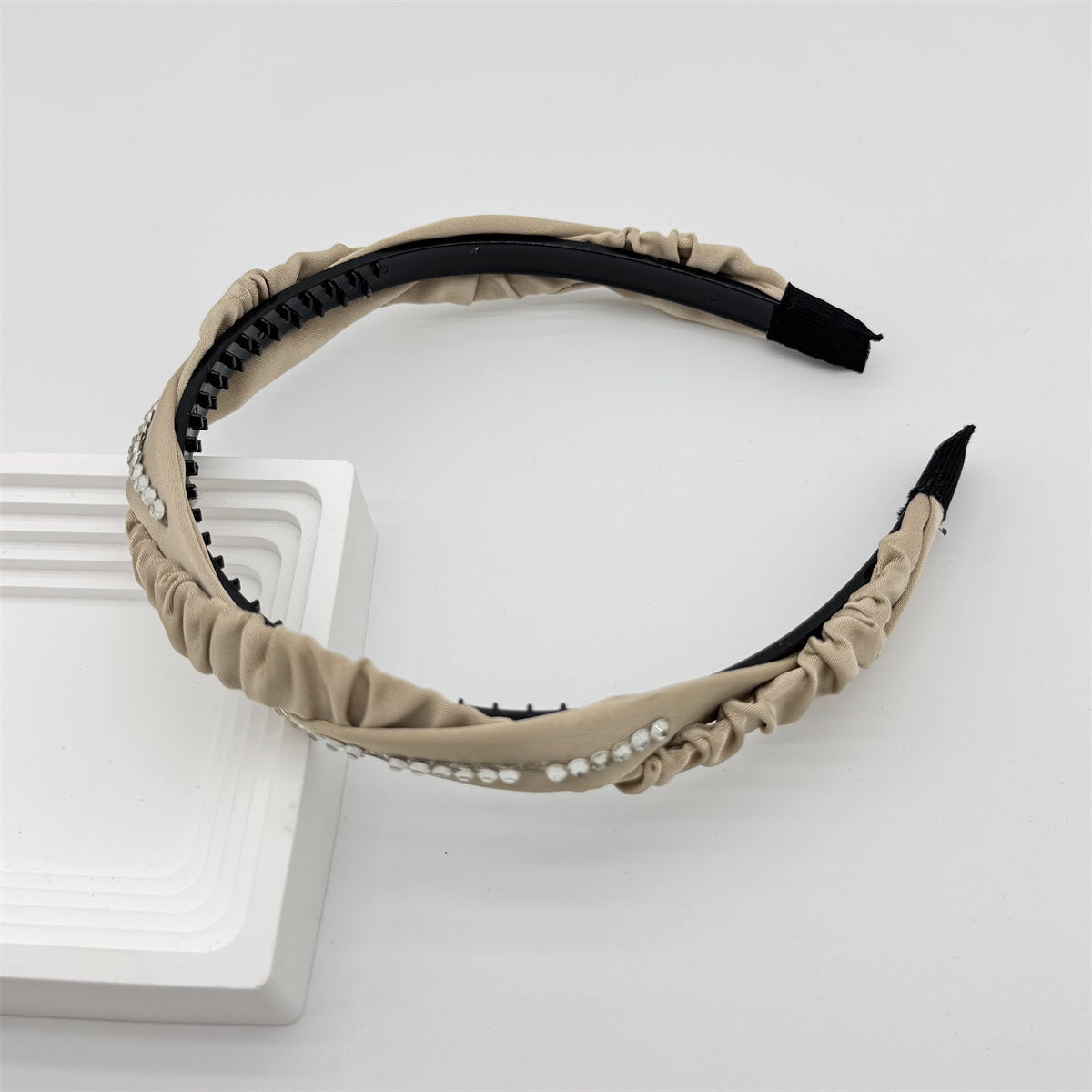 New pleated simple senior retro hair bands female hair accessories temperament knot pleated headband high skull top hair accessories hair bands