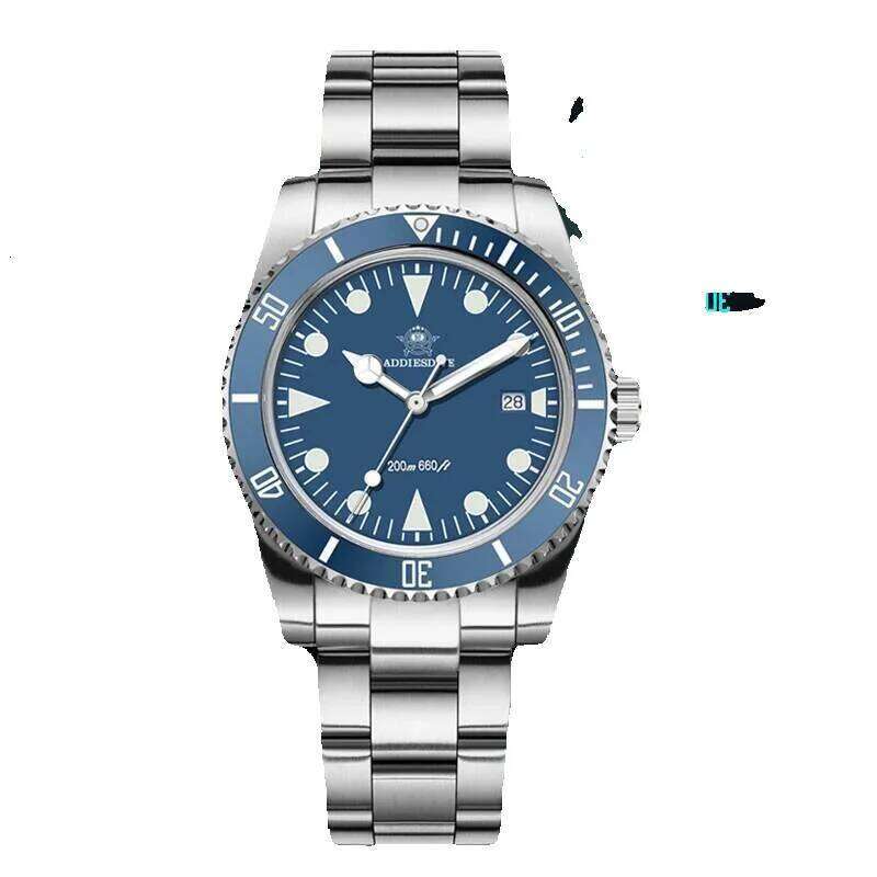 ADDIESDIVE Men's Analog Bgw9 Luminous Ceramic Bezel Bubble Mirror Glass Diver's Watch 200M Quartz Watches Ad2068
