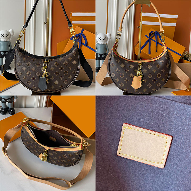 Designer shoulder bag, luxury bag, crossbody bag, Designer 2025 new wallet, high-quality crescent bag, women's shoulder bag, fashionable bag