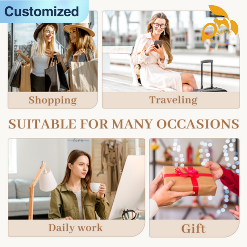 LABUBU Free shipping fashion designers customize Canvas Bags high-quality full-print canvas tote
