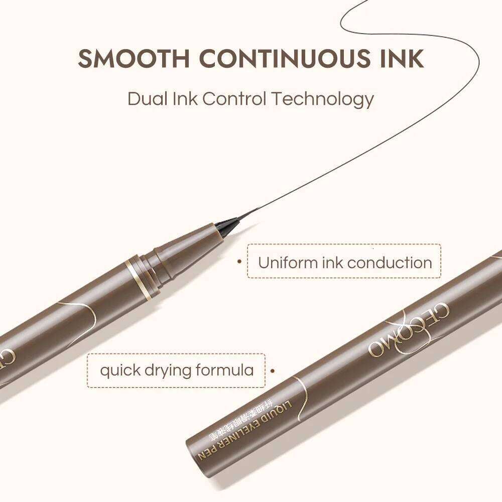 GECOMO Liquid 0.01mm Super Slim Waterproof Quick Dry Long Lasting Color No Sdging Eyeliner Pencil X250721