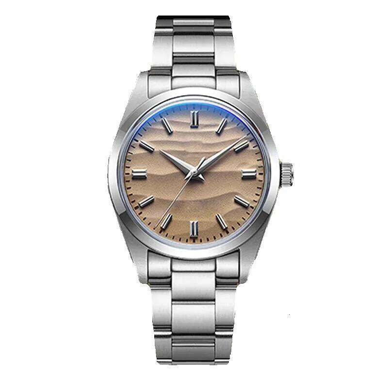 ADDIESDIVE Hot Ad2030 Quartz Watches No Stainless Bubble Mirror Glass Textured Dial Wrist 100M Waterproof Men's Watch