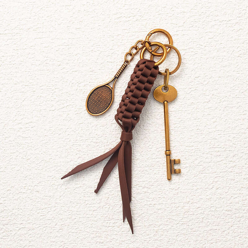Pink High-End Exquisite Internet Celebrity Keychain Pendant Cherry Red Charm Bag New Style Decoration