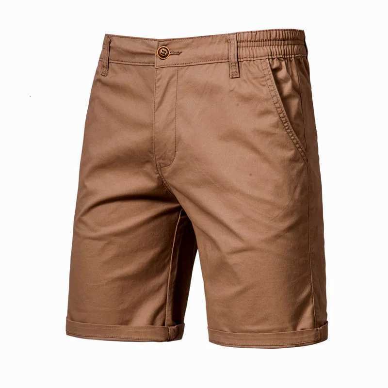 2025 Men Shorts Summer Cotton Middle Waist Male Casual Business Men Shorts Printed Beach Stretch Chino Classic Fit Short Homme XJ250721