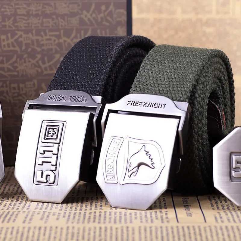 2025 Mens Tactical Belt Top Quality 4mm Thick 3.8cm Wide Casual Canvas Belt Sports Outdoor Alloy Smooth Buckle Mens Waistband L250721