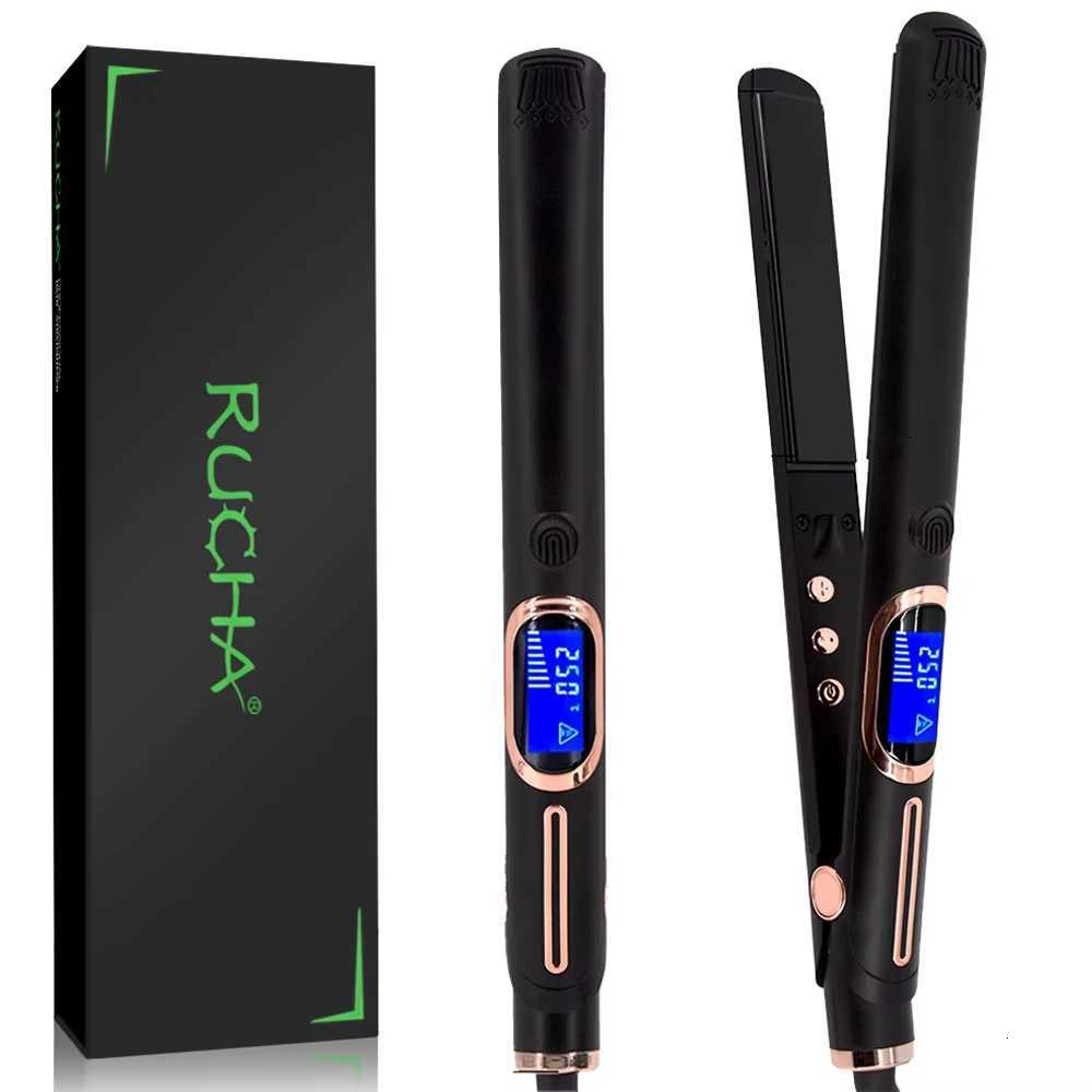 Professional Hair Straightener 1 Inch High Temperature 480 Keratin Treatment Flat Iron Hair Curler Dual Voltage Hair Styler XJ250721