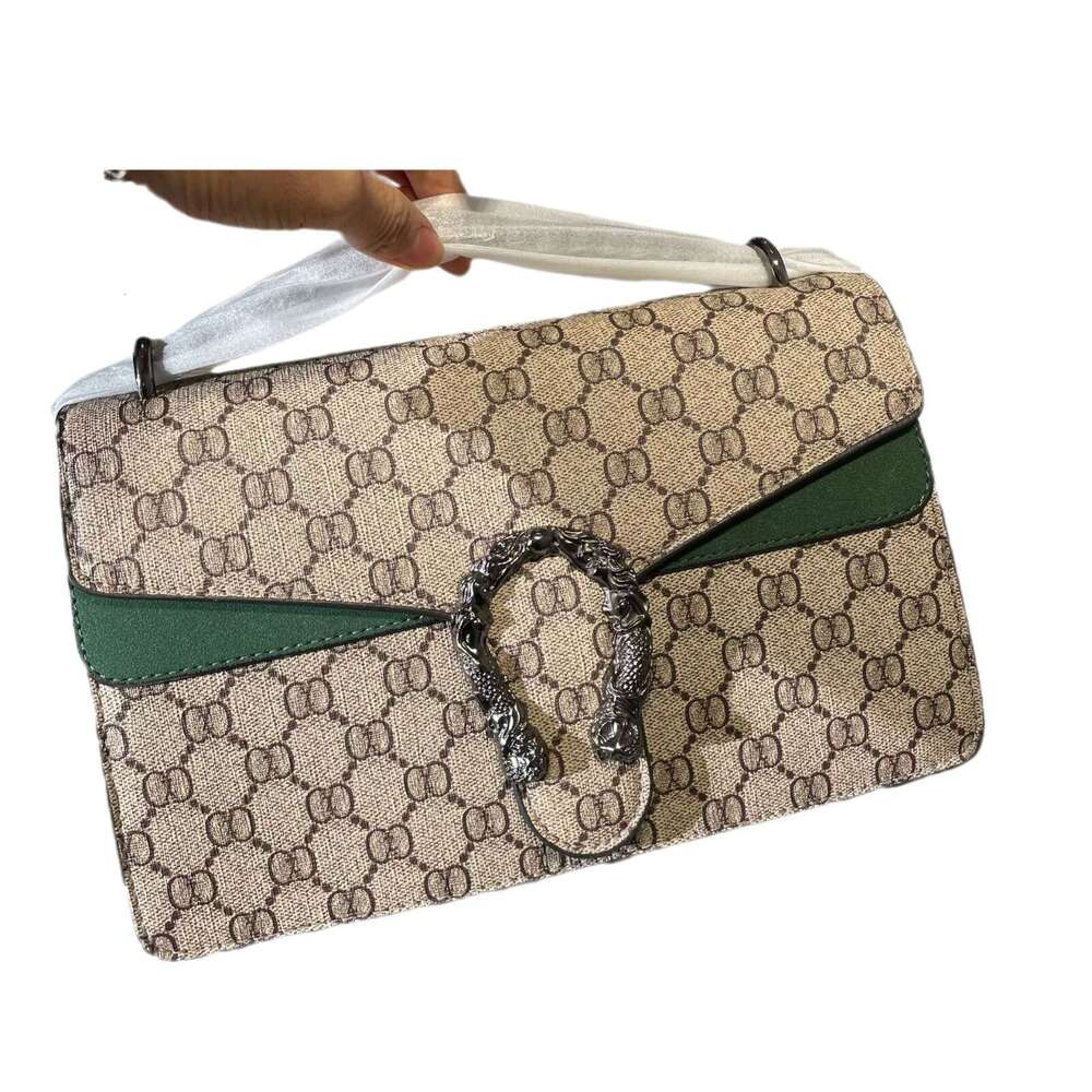 Fashion Dionysus Old Flower Chain Shoulder 2024 New Fashion Versatile Underarm Patchwork Color Block Crossbody Bag