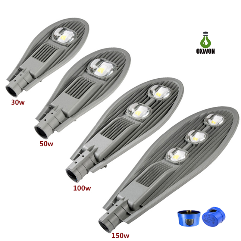LED Cobra Street Light 100W 150W 200W AC85-265V Waterproof LED Spotlight with Photocell for City Road Street Garden Outdoor