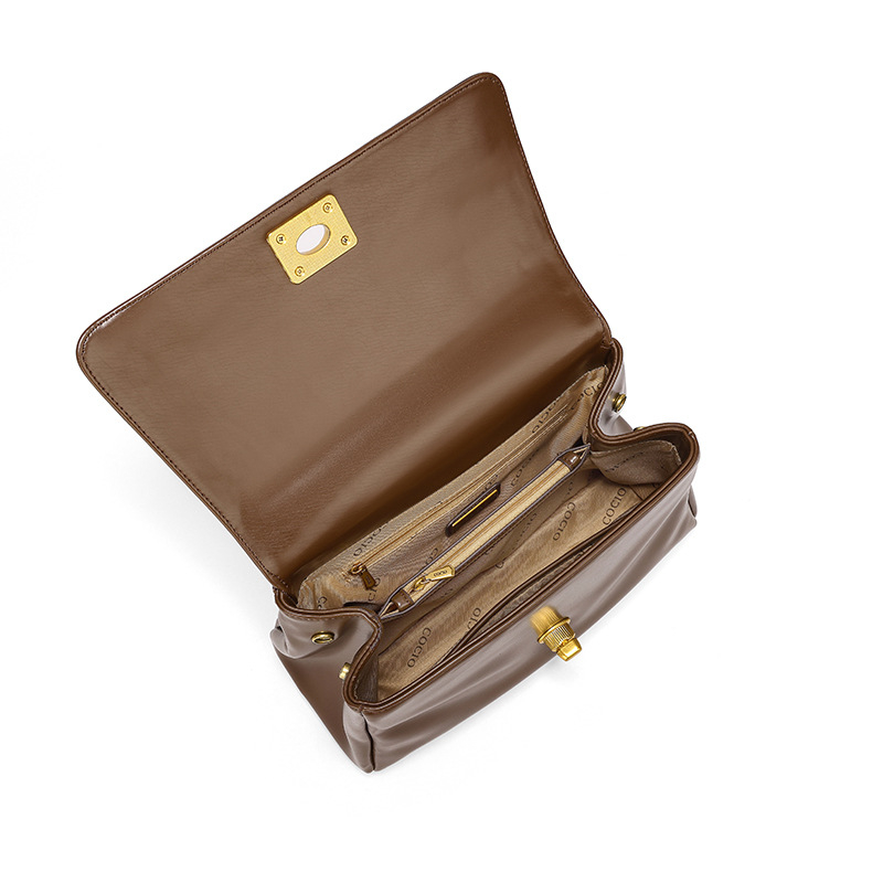 COCIO designer Classic matte leather retro versatile fashion handbag shoulder crossbody luxurious and comfortable square bag dh4420146 Z1