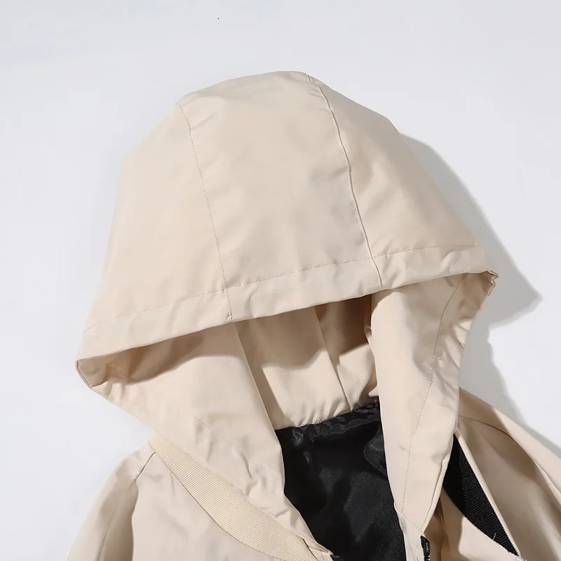 9XL Trench Coat Men Plus Size Long Windbreaker Spring Autumn Mens Coat Hooded Jacket for Men 8XL Men Clothing 250714