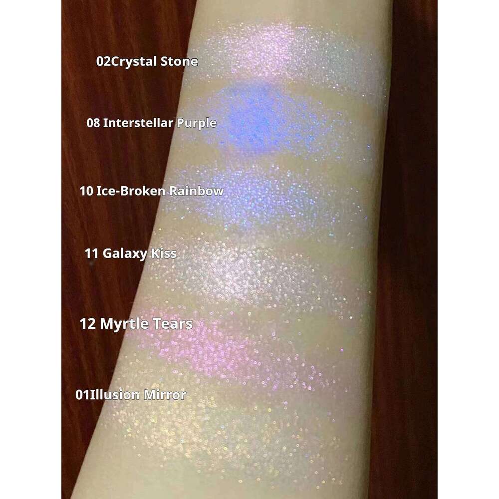RMT Highlighter Eyeshadow Chameleon Glitter Pigment Dia Chrome Metallic Brightening Face Body Cosmetic Makeup for Women X250721