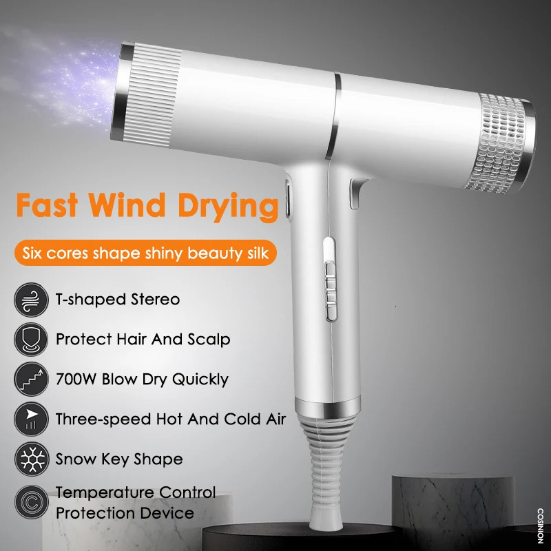 Professional Ionic Hair Dryer with Salon-grade Performance and Anti-static Feature High Power Strong Wind Home Hair Styler Tool 250717