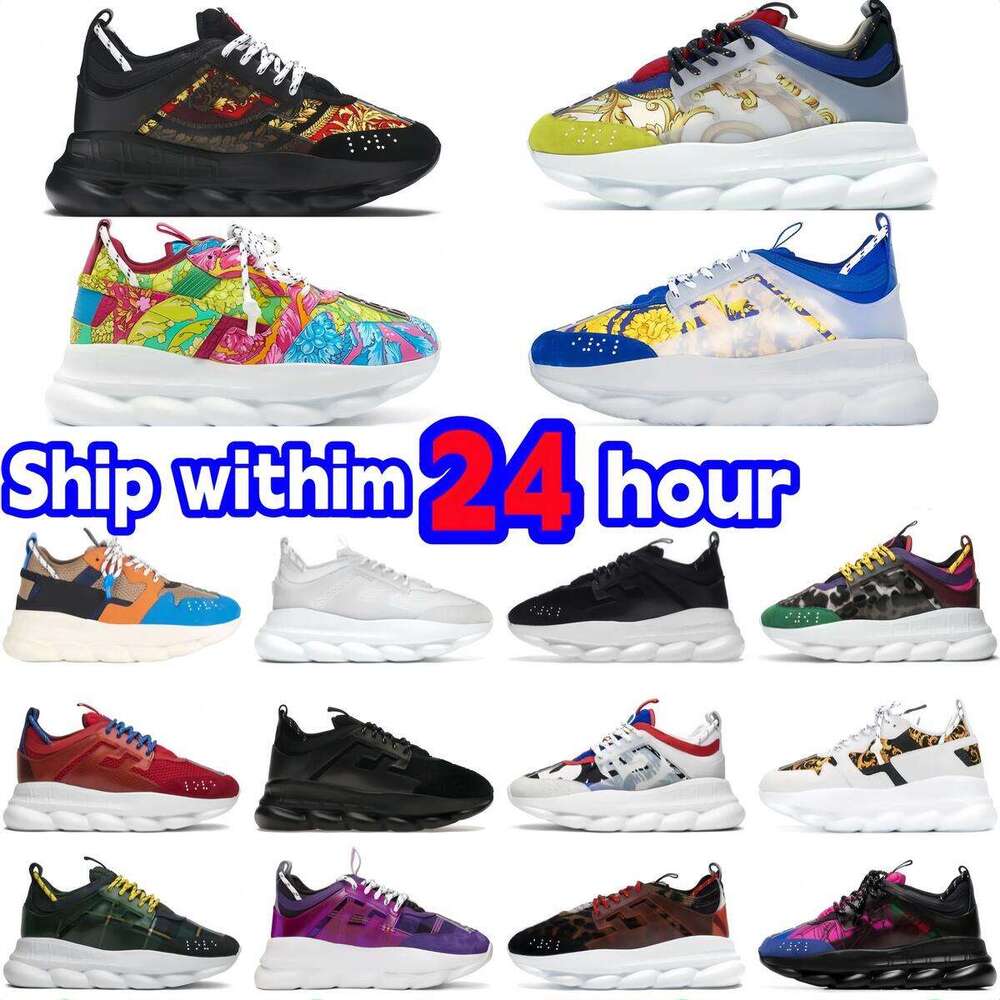 Chain Reaction Designer Shoes Men Women Platform Sneakers Rubber Suede Triple Black White Bluette Gold Red Cherry Brown Orange Blue mens casual trainers