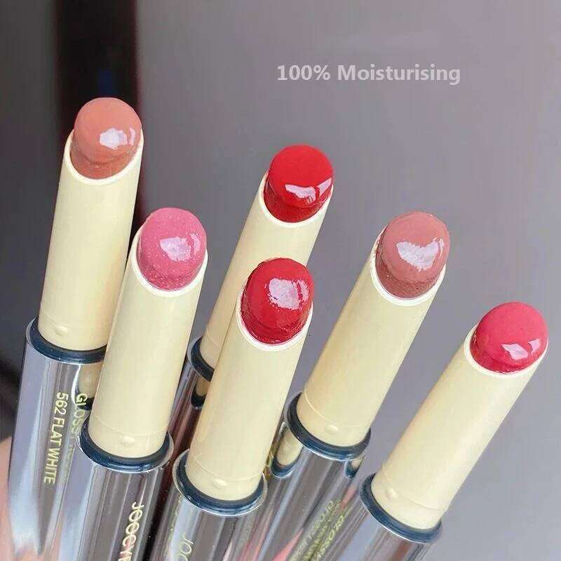 Joocyee Non-stick Solid Gloss Vitamin Lipstick Glaze Mirror Hydration Moisturising Long Lasting Lip Glossy Korean X250721 X250721