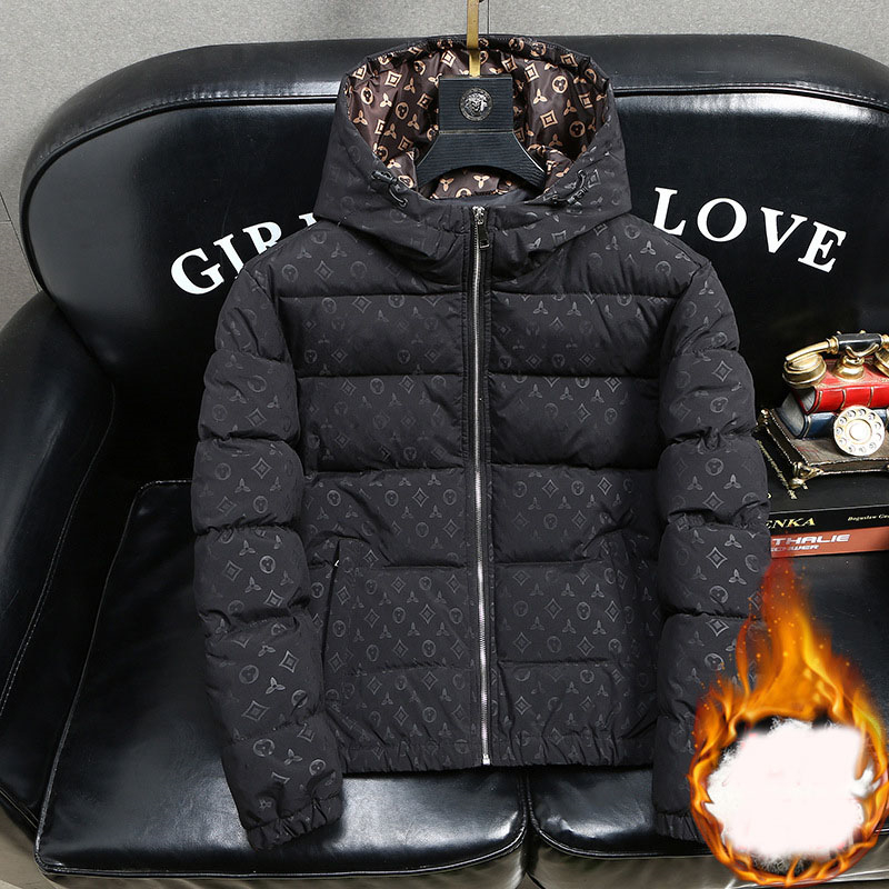 new Free shipping designer trendy brand cotton clothing for men in autumn and winter thickened mens trendy warm bread clothing cotton jacket
