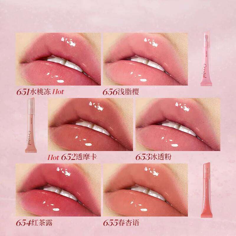Joocyee Gloss Mirror Lipstick Honey Glaze Vegan Lip Balm for Instant Moisture, Shine & Hydration - Softening X250721 X250721