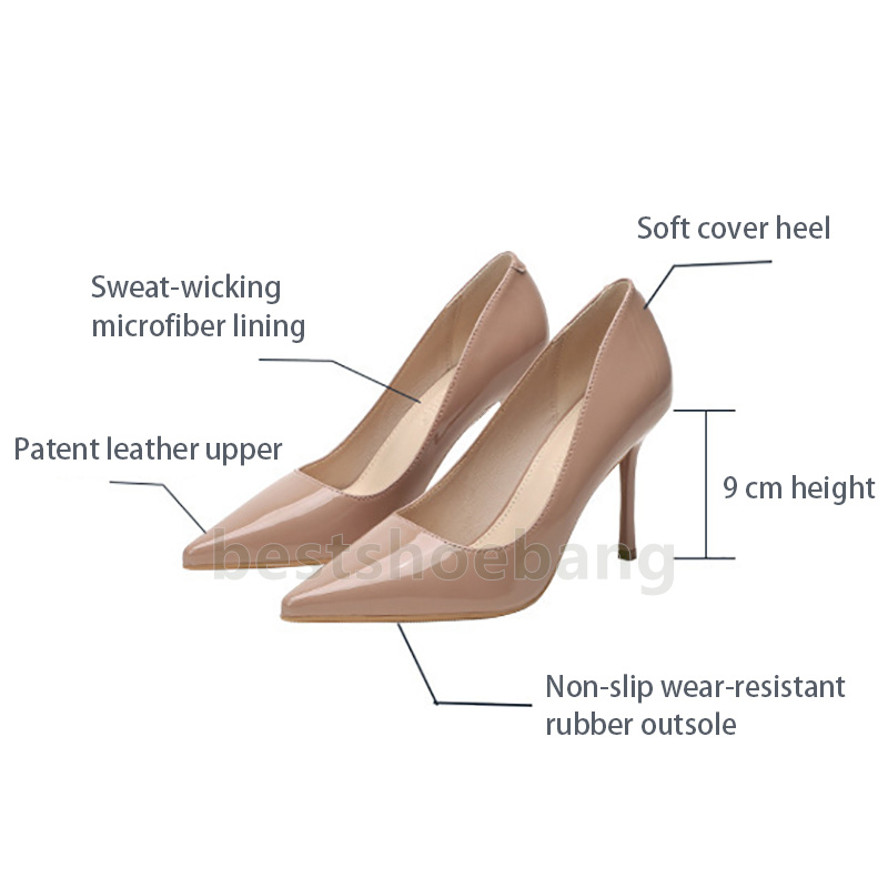new designer high heels dress shoes loafers womens adult 7cm 9cm heel mary jane shoes luxury patent leather fashion party wedding women sandals