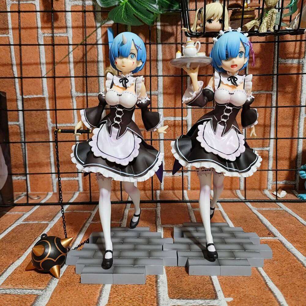 Re Life in a Different World from Zero Rem PVC Action Anime Figure Model Toys Collection Doll Gift