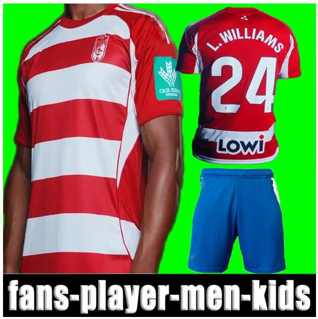 camiseta 2025/26 Granada CF soccer jerseys CALLEJON A.PUERTAS SORO UZUNI 2023/24 Granada JesUs Vallejo Shon Weissman F.DIEDHIOU C.NEVA football shirts BRYAN BICARD