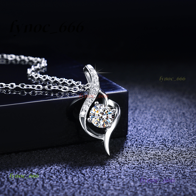 Fast Delivery S925 Silver Necklace MoissanitePedant Moissanite Jewelry Necklace for Women