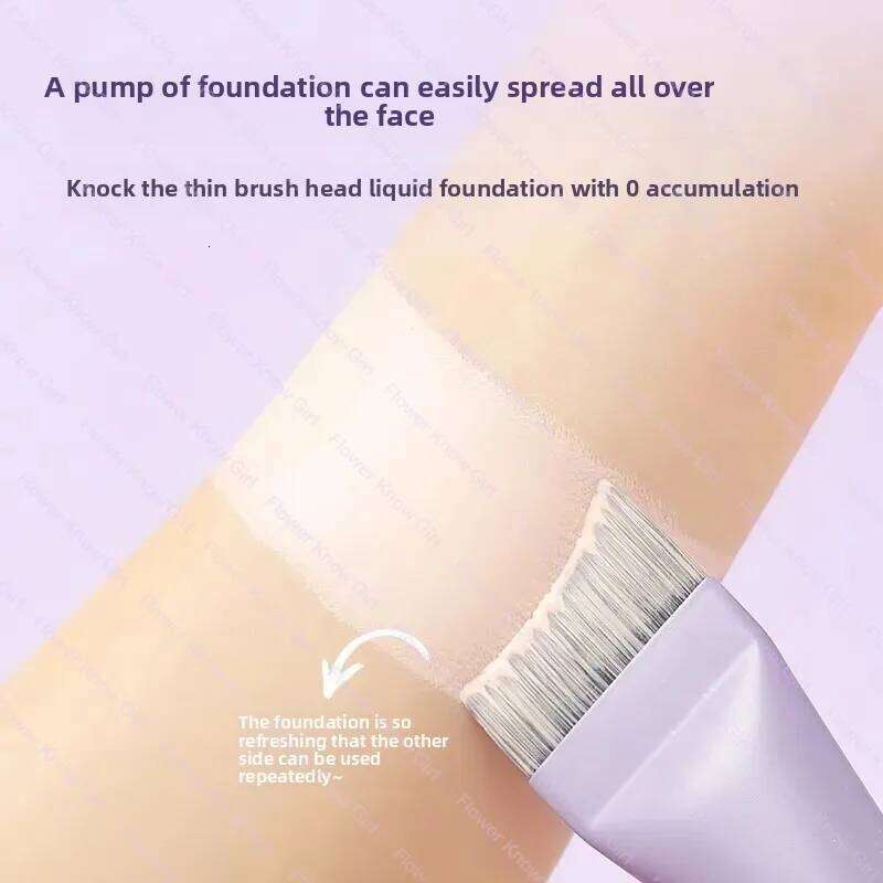 Guoxiaoniu lti-Use Ultra-Fine, Hypoallergenic Nylon Bristle Oval Foundation Brush - Perfect for Face Contouring X250721 X250721