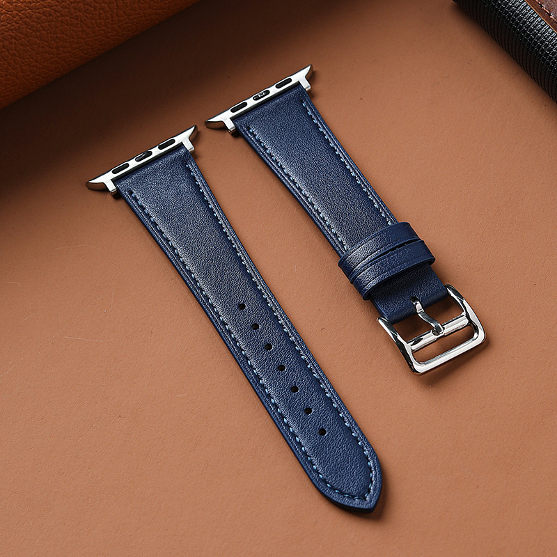 Luxury Leather Watch Bands for apple watch strap 49mm 44mm 45mm 42mm 38mm 40mm 41mm Woman Man bracelet iWatch series 10 9 8 7 6 5 4 3 ultra 2 1 Se Wri