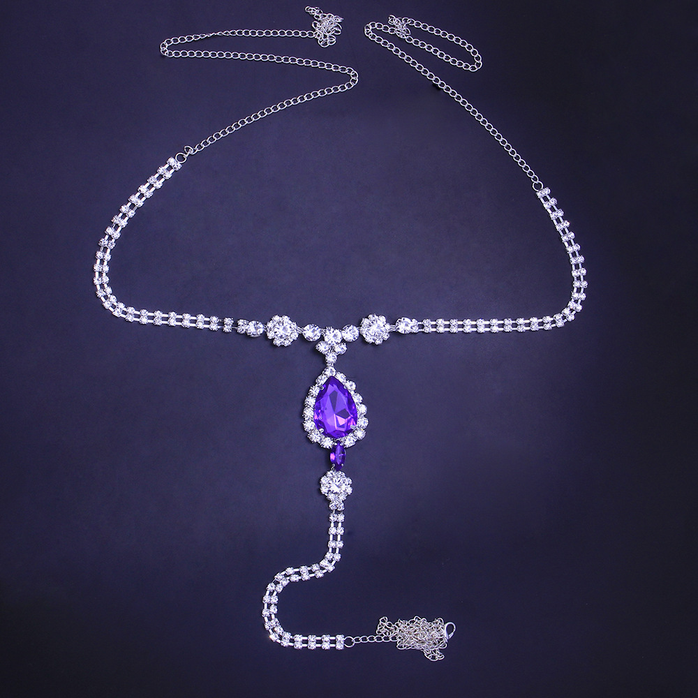New Arrival Iced out Moissanite Diamond Pant Chain Sexy Body Chain Beach Bikini Club Accessories