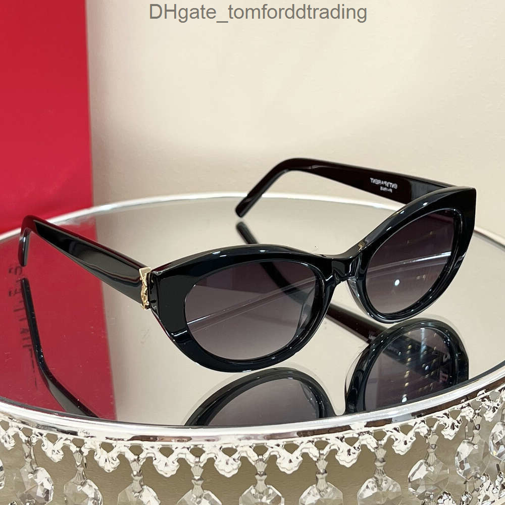 YSLsunglasseslies YSLism with box Designer Sunglasses Womens Aysll SL M115 Fashion Eyeglasses Lunette De Soleil Luxe Classic Cat Eye Sun Glasses Plank Frame UV TR3I