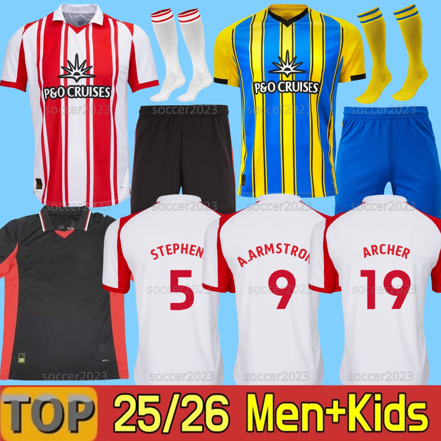 25 26 Southampt ARIBO Redmond Soccer Jerseys STEWART ARMSTRONG 2025 2026 DOWNES ONUACHU KAMALDEEN UGOCHUKWU STEWART SMALLBONE football shirts men kids kit set 16-28