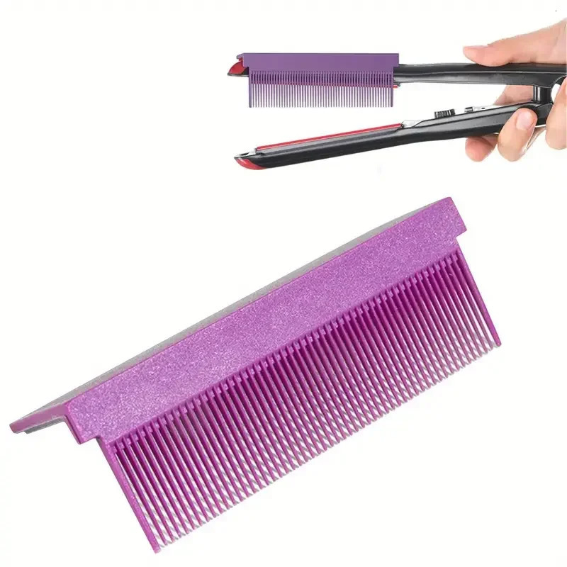 1pcs Barber Straightening Comb Attaches To Flat Iron For Low And High Temperature Hair Straightner DIY Styling Tool Travel 250716