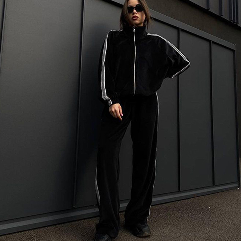 Free shipping designer coat for women Casual Fashion Minimalist Set Zipper Comfortable cardigan Coat Sportswear