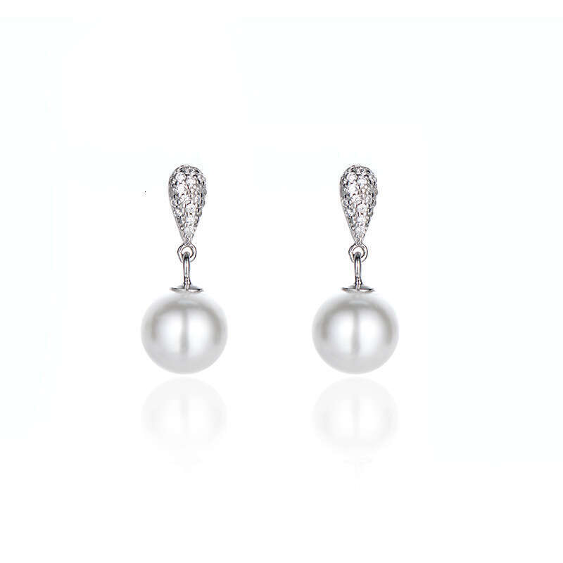 Tiqi Classic Niche Design S Pure Sier Imitation Pearl Stud for Women High-end Earrings Jewelry