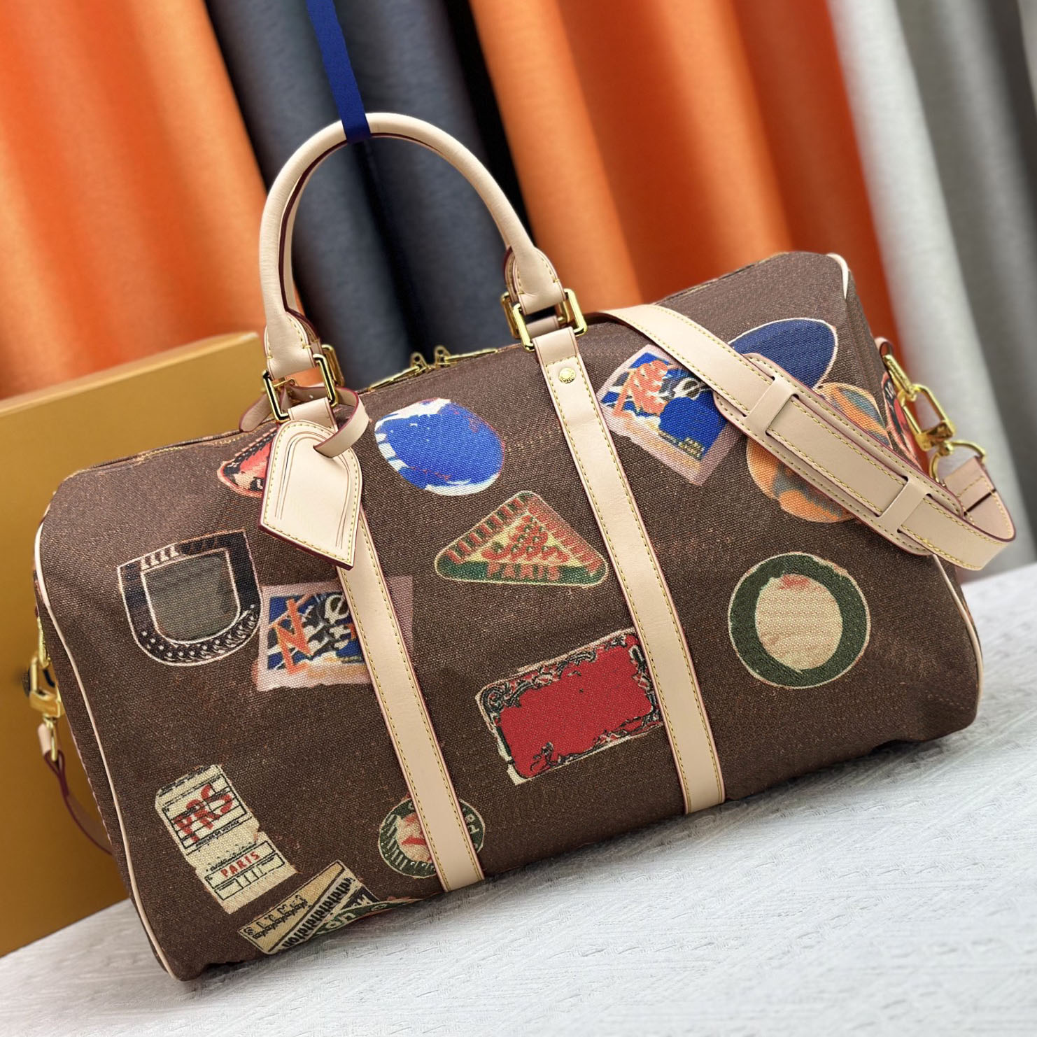 Premium Quality Designer Duffle Bag Leather Designer Men's Luggage, Large Sports Outdoor Bag Shoulder Travel Crossbody Bag Handbag Unisex fitness bags 250715