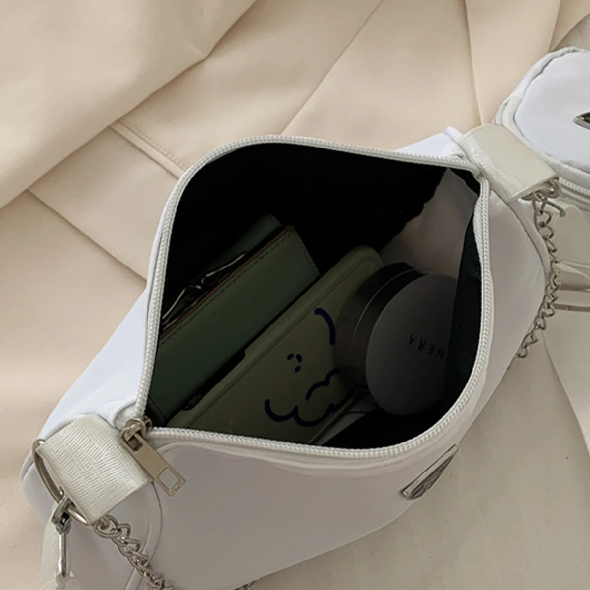 Nylon Crossbody Bag for Women Fashion Portable Casual Underarm Students Bag 250712