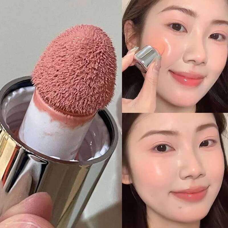 Matte Liquid Blush Stick Sponge Head Blusher Makeup Natural Lip Contour Long Lasting Moisturizing Brighten Milk Pink Cheek Rouge X250