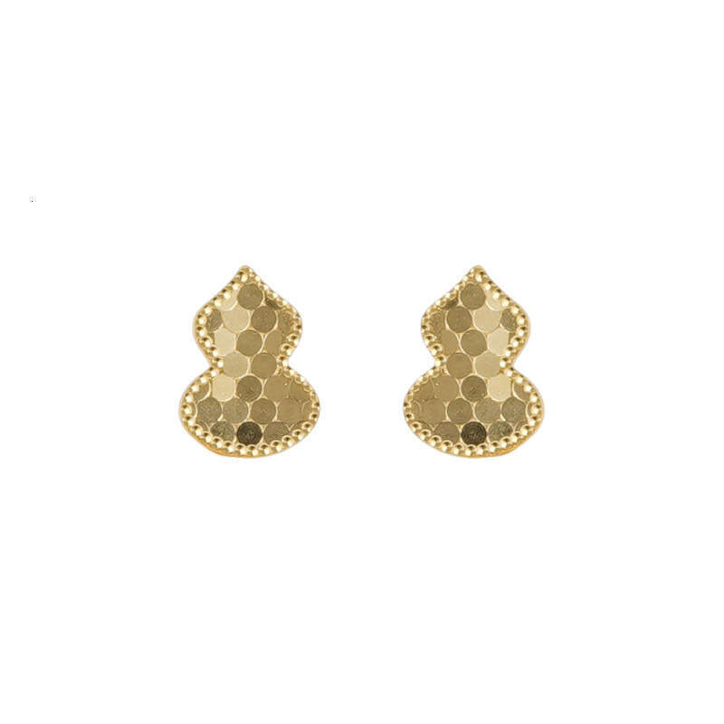 Tiqi Niche Design Crushed Ice Gourd for Women S Pure Sier Fashion Personality Scale Earrings