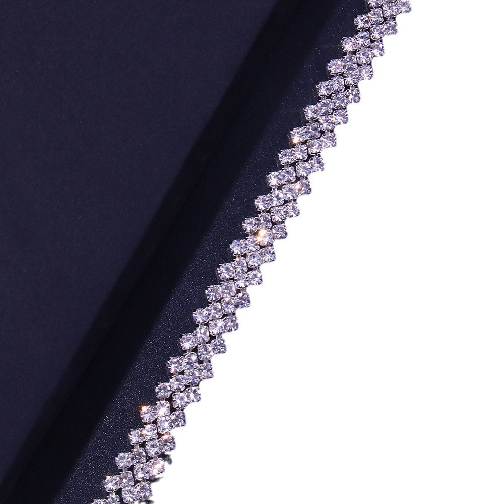 Hot Sale Club Rhombus Sexy Iced out Leg Chain One Side Stretchy Adjustable Leg Accessory Chain Bling Bling