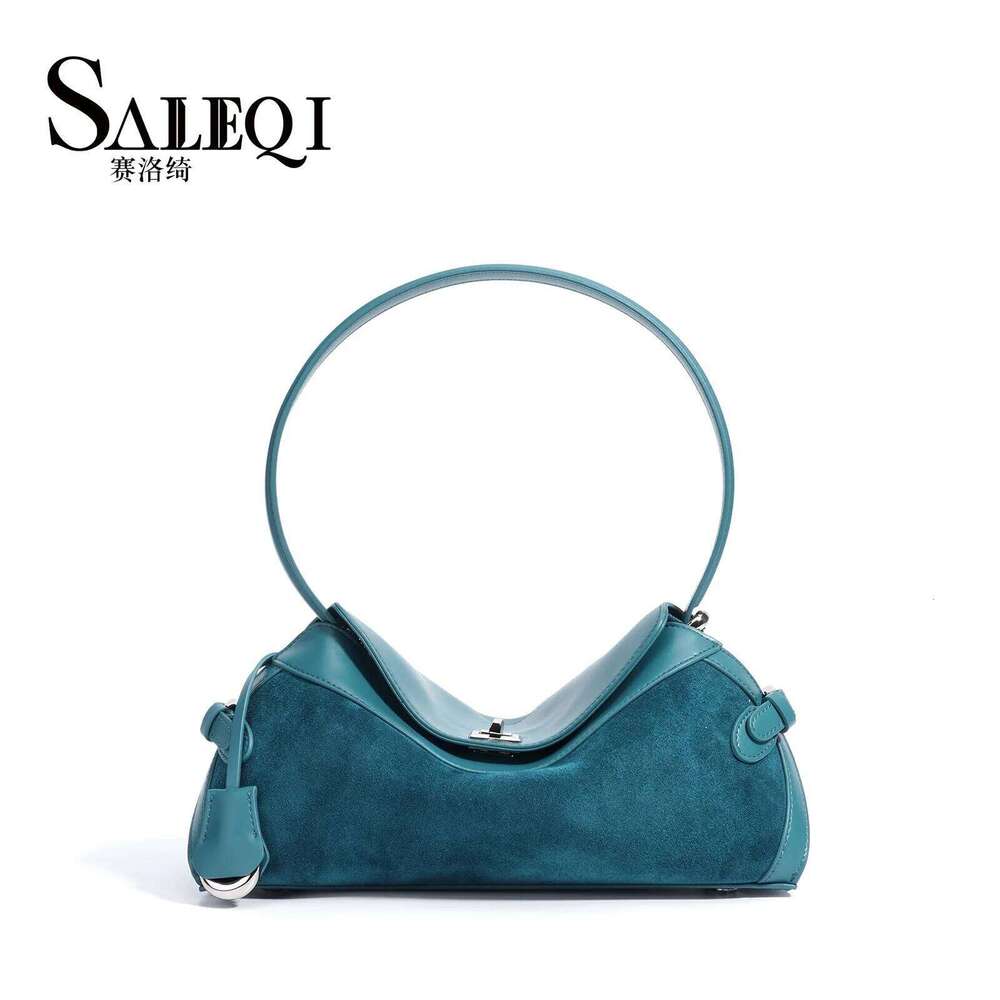 Matte Suede Cow Leather Casual Tote Designer Brand Women's Shoulder Crossbody Bags Genuine Grade New in Handbag Female