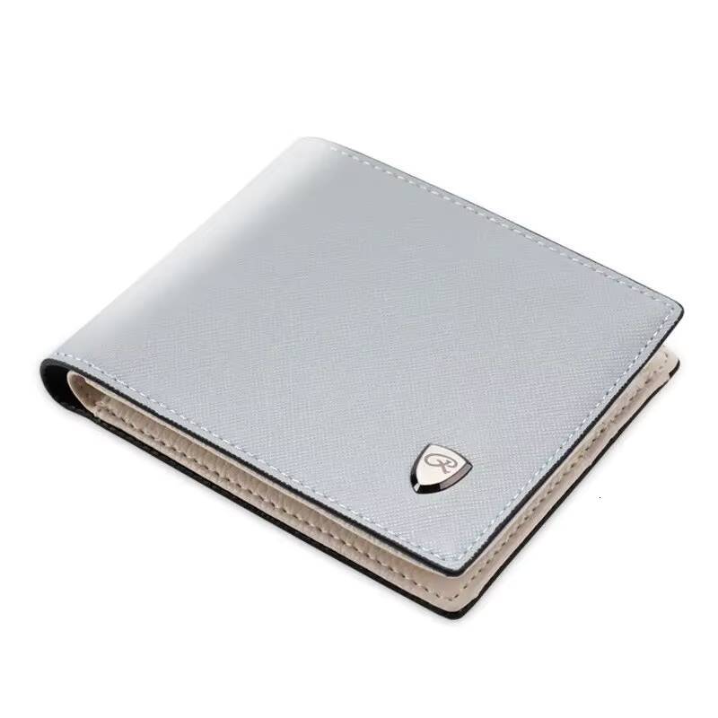 Mens Short Wallet with Cross Pattern Korean Version Coin Purse Small Money Bag Male Multi Card Holder Internal Zipper Wallets ddmynov