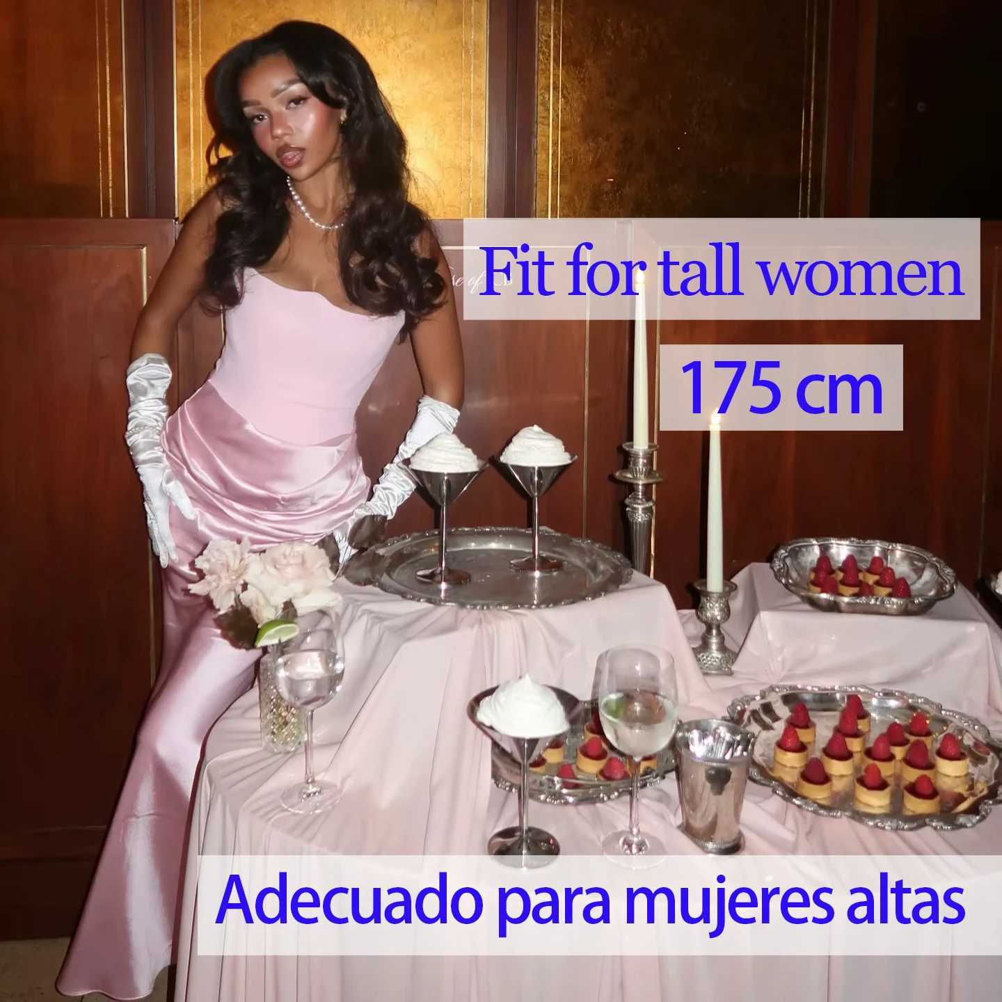 2025 Womens Evening Dress Strapless Pink Prom Party Dresses Sexy Satin Long Corset Dress Ele Maxi Gala Dresses XJ250722