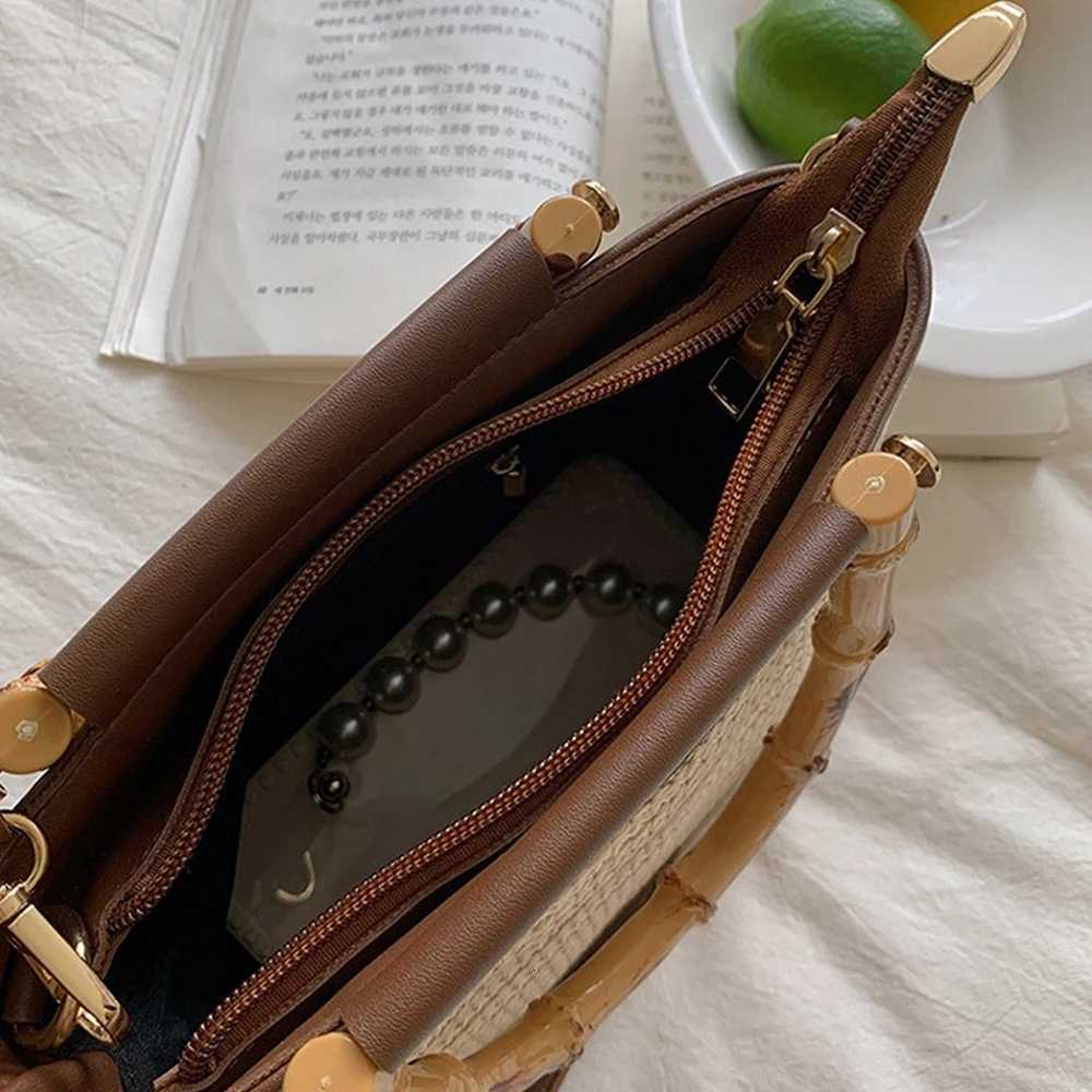 New Womens Woven Shoulder Bag Multi-Functional Handbag Crossbody Bag Small Square Bag Y250722